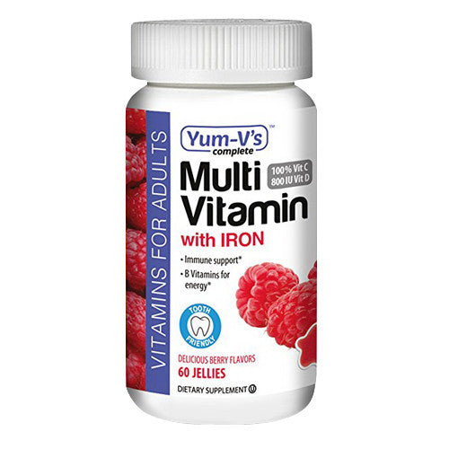 Yum Vs Multi Vitamin With Iron Jellies, Berry Flavor, 60 Ea